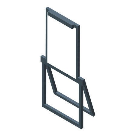 Isometric view of a rectangular blackboard with support for school or officeのイラスト素材