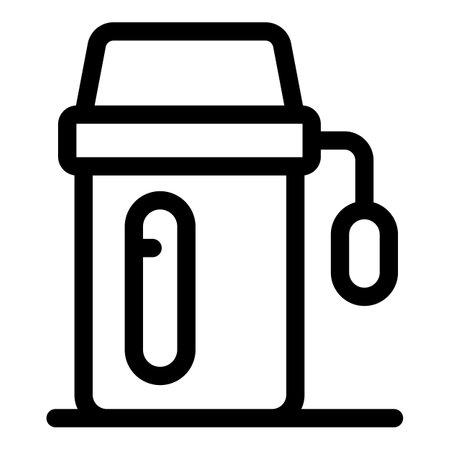 Simple line icon of a kettle, perfect for representing the preparation of hot beveragesのイラスト素材
