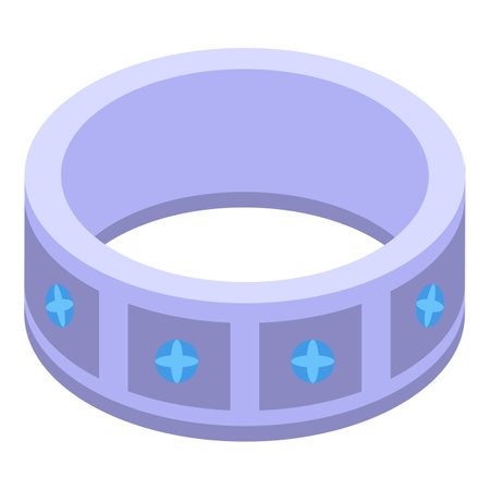 Silver ring with blue gems, modern jewelry for proposal or weddingのイラスト素材