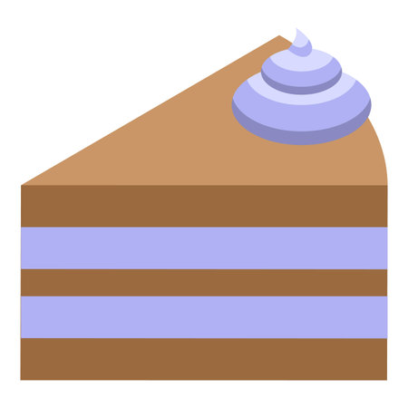 Multi layered cake with blueberry cream is making your mouth watering