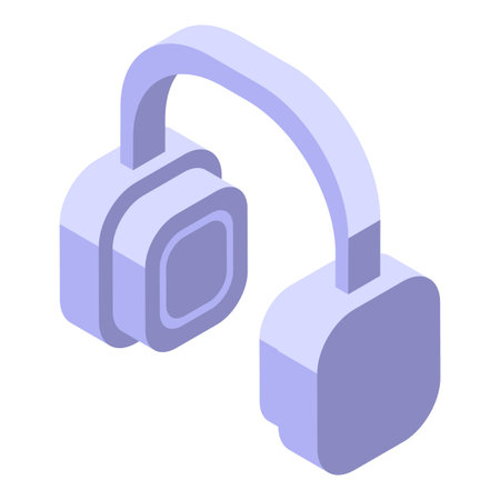 Modern wireless headphones designed for an immersive audio experienceのイラスト素材