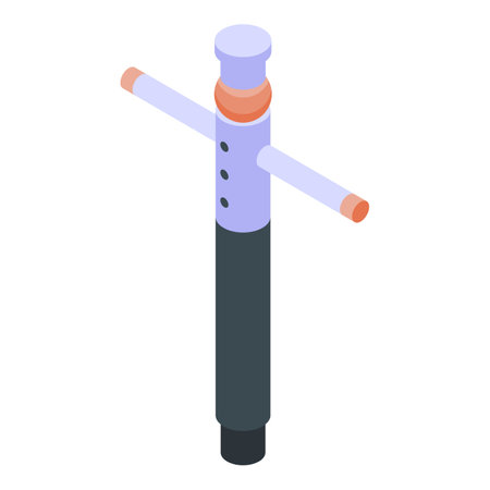 Inflatable waving tube man is dancing in the airのイラスト素材