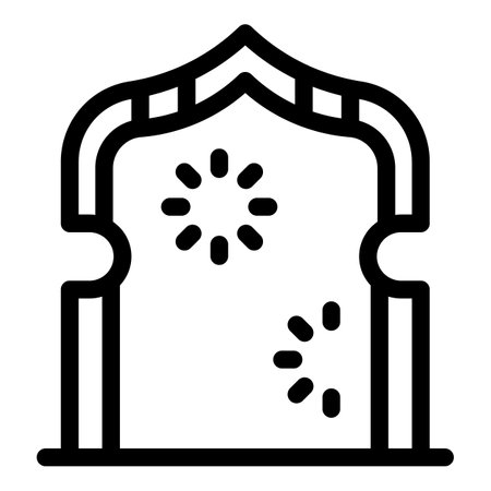This vector illustration features a traditional indian wedding stage adorned with elegant floral design elementsのイラスト素材