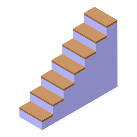 Staircase is going upwards representing career success achievementのイラスト素材