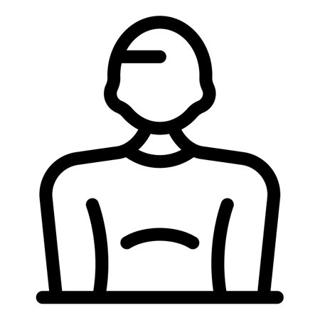 Avatar of a man wearing glasses posing for a portraitのイラスト素材