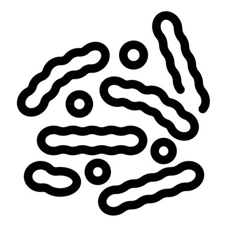 Bacteria and virus with round shape spreading infectionのイラスト素材