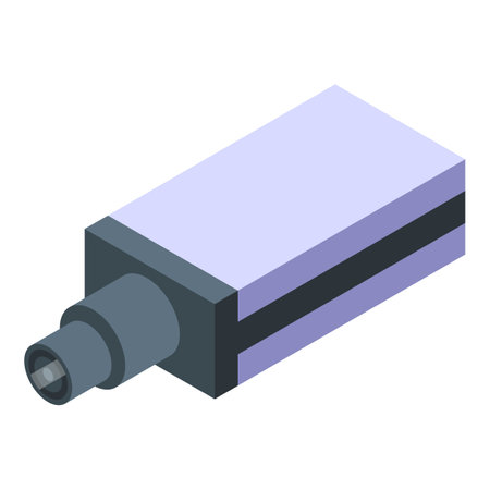 Modern cctv camera recording, security and privacy conceptのイラスト素材