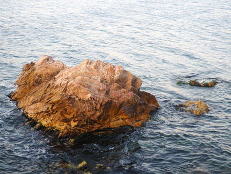 a rock in the sea