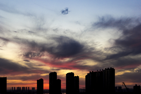 Buildings under the skyの写真素材