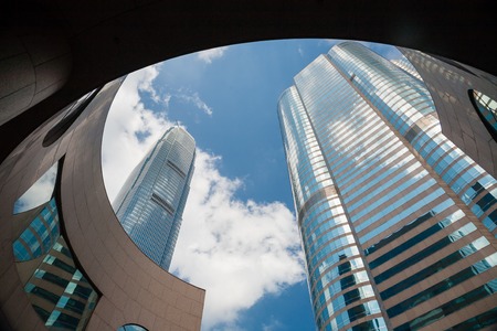 Hong Kong, China - May 9, 2009: The exchange square in Hong Kong, which houses the Hong Kong Stock Exchangeのeditorial素材