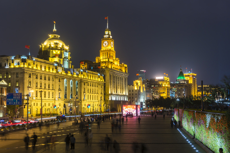 View of The Bund in Shanghaiのeditorial素材