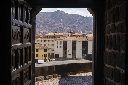 View of Cusco city in Peruの写真素材
