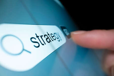 Searching for strategy on the Internetの写真素材