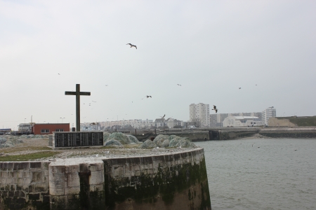 Harbour of Calais, La Manche, France, near Doverの写真素材