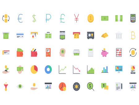 the finance icons packのイラスト素材