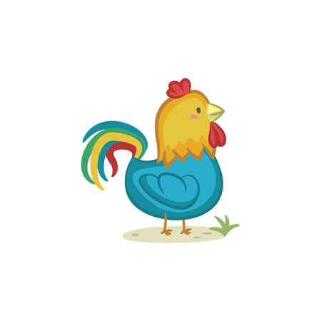 Colorful Roosterのイラスト素材