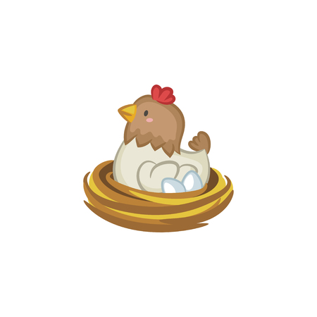 Hen Nestのイラスト素材