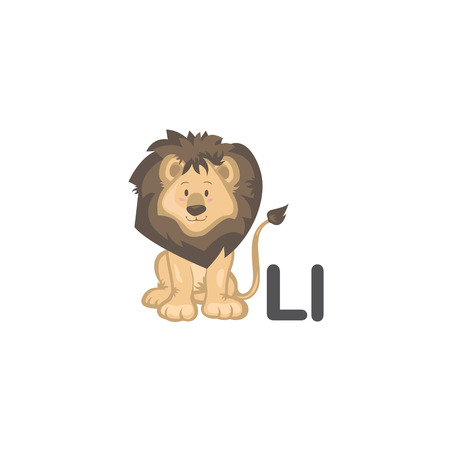 L is for Lionのイラスト素材