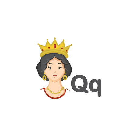 Q is for Queenのイラスト素材