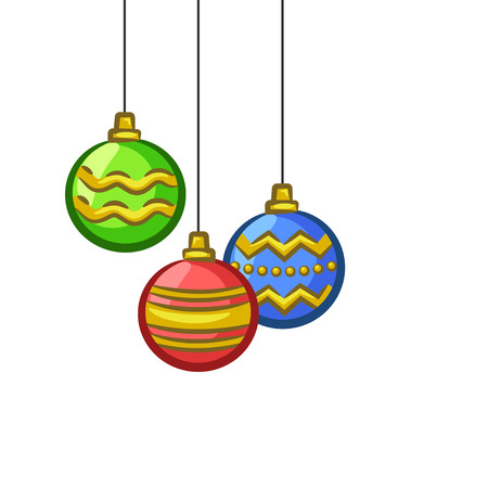 Christmas Vectors - Hanging Ornamentsのイラスト素材