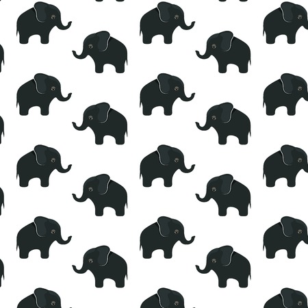 Elephant print fabric pattern vectorの写真素材