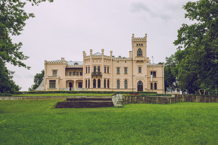 Old castle in Aluksne city.のeditorial素材