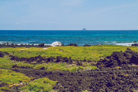 Beautiful evening in canary islands.の写真素材