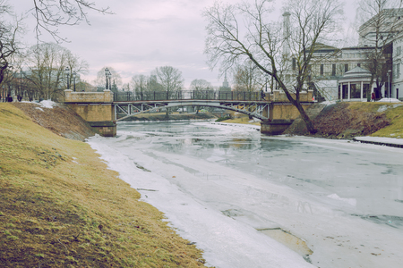 Capital of Latvia, Riga. Old and silent town.のeditorial素材