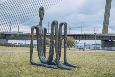 Capital of Latvia, Riga. Old and silent town.のeditorial素材