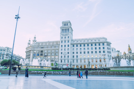 Barcelona city center 2013, Spain, Catalonia.のeditorial素材