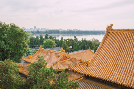 Pekin, China, 2016, Street view. Old city and nature. It's a travel photo, when I walk around city.のeditorial素材