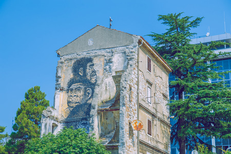 Rijeka old center and waterfall.  2017