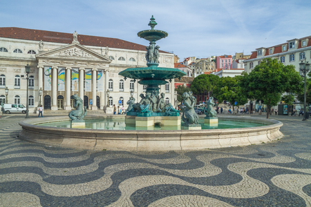 Portugal, Lisabon, city, houses, waterfall. 2014のeditorial素材