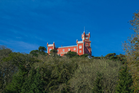 Beutiful house, park  and city view in Portugal. Castle view and hill. 2014のeditorial素材