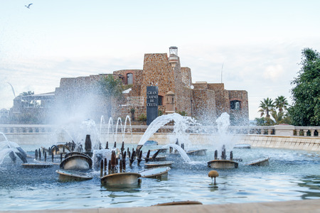 Spain, Ceuta, Urban city view, streets and houses, peoples. 2013 Travel photo.の写真素材