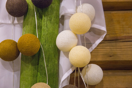 Stylish bubble lamp at home, beutiful design. Home design photo. 2018の写真素材