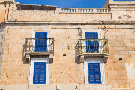 City Valleta, Malta, Europe. City streets and  urban view. Cars, peoples and architecture. Travel photo 2018 september.のeditorial素材