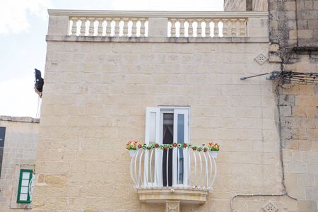 City Valleta, Malta, Europe. City streets and  urban view. Cars, peoples and architecture. Travel photo 2018 september.のeditorial素材