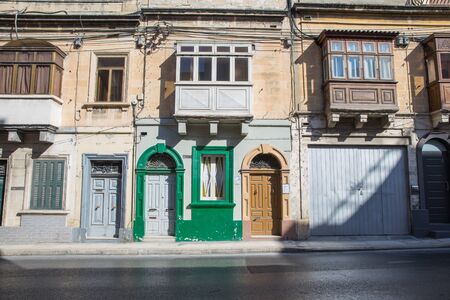City Valleta, Malta, Europe. City streets and  urban view. Cars, peoples and architecture. Travel photo 2018 september.のeditorial素材
