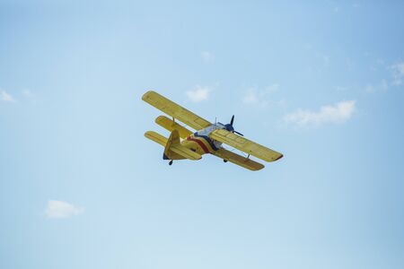 City Riga, Latvian republic. Avio show in honor of the city festival. Pilots show demonstrations...