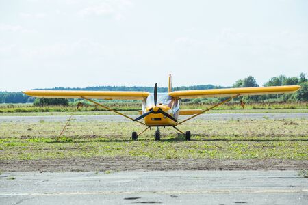 City Riga, Latvian republic. Avio show in honor of the city festival. Pilots show demonstrations with aircraft. 17 August 2019.のeditorial素材
