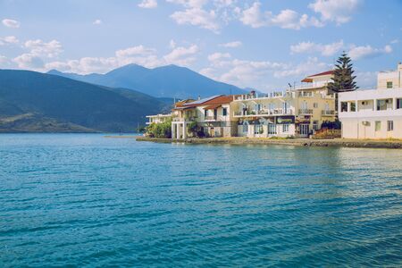 City Athens, Greek Republic. Sunny day and builings on the sea. 13. sept.