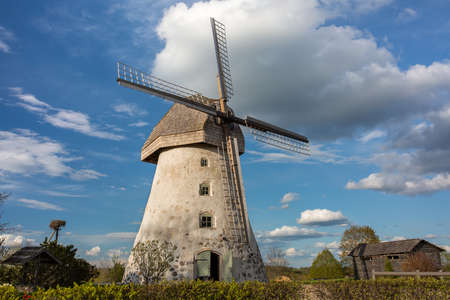 Cit Araisi, Latvia. Old historic  windmill and nature.1405.2020のeditorial素材