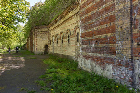 City Bolderaja, Latvia. Soviet army fortress by the sea.23.05.2020のeditorial素材