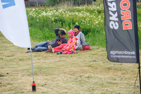 City Riga, Latvia. Run race, people were engaged in sports activities. Overcoming various obstacles and running.  5.07.2020のeditorial素材