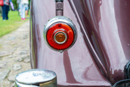 City Cesis, Latvia. A trip of historic vehicles. Old historic cars.25.07.2020のeditorial素材