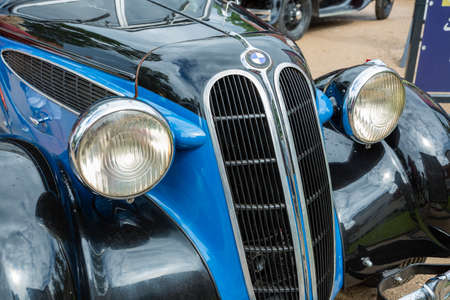 City Cesis, Latvia. A trip of historic vehicles. Old historic cars.25.07.2020のeditorial素材