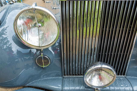City Cesis, Latvia. A trip of historic vehicles. Old historic cars.25.07.2020のeditorial素材