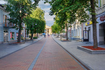 City Daugavpils, Latvia. Old castle and ruins from red brick. Travel photo.11.08.2020のeditorial素材