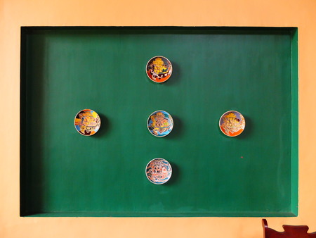 Decoration in the tea houseのeditorial素材